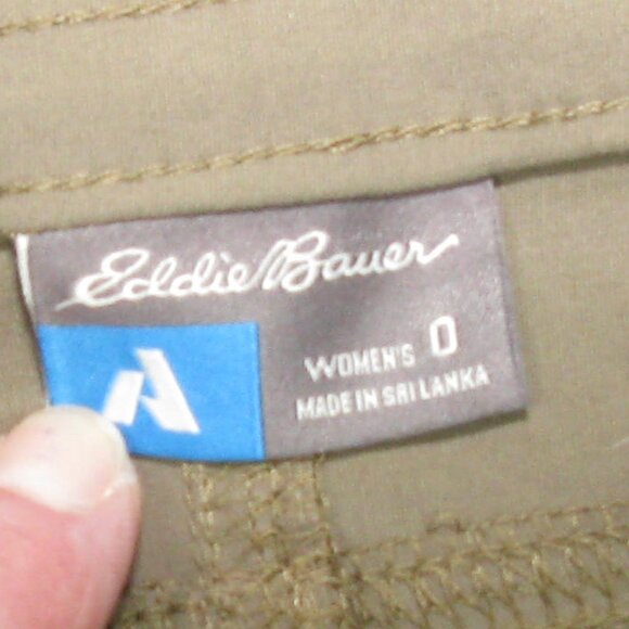 Eddie Bauer Tan Hiking Capri Pants Size 0 - Picture 6 of 6